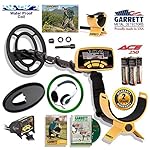 Garrett Ace 250 Discover Package with Protective Coil Cover, Rain Cover and Treasure Sound Headphones