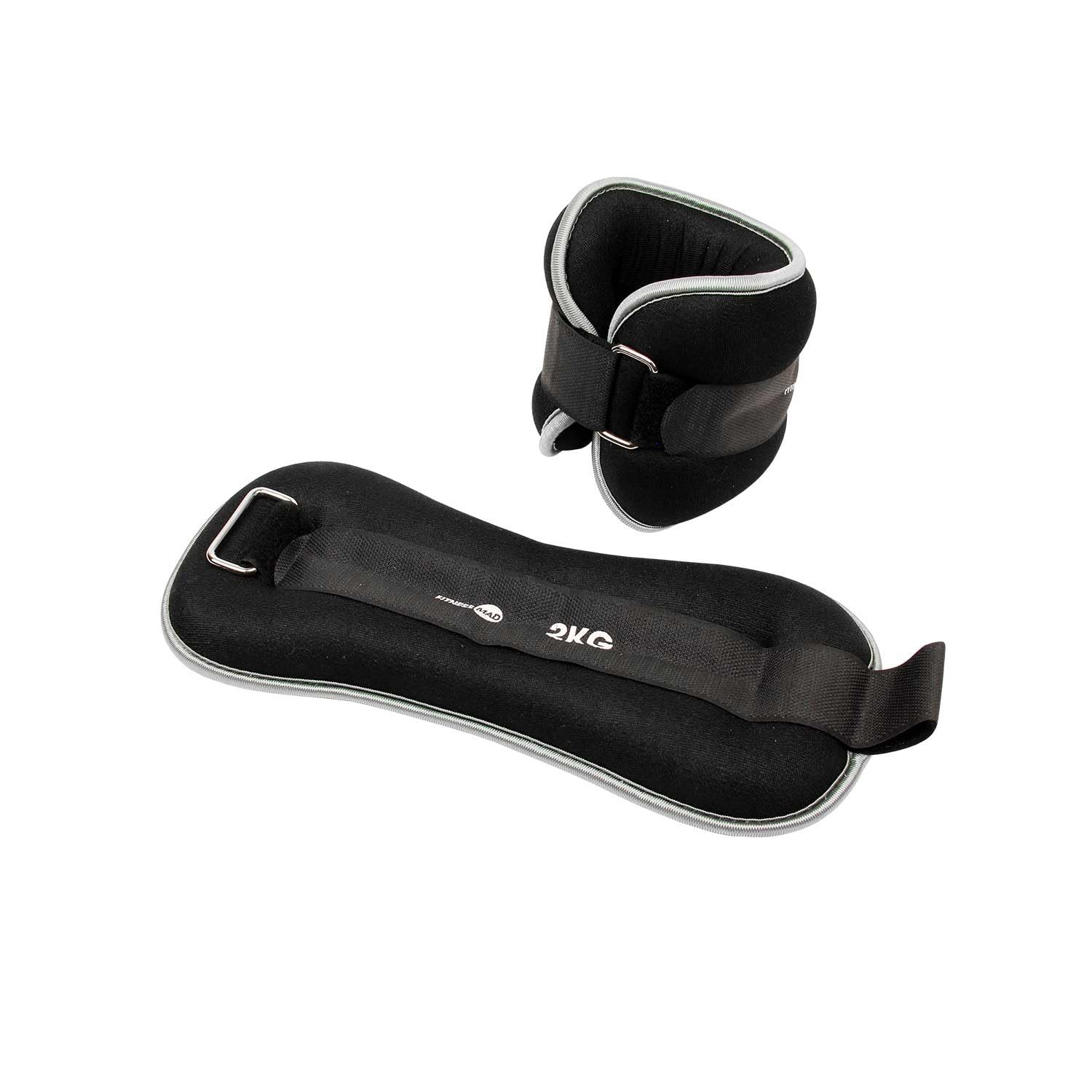 Fitness Mad Adjustable Wrist & Ankle Weights, 0.5kg, 1kg, 2kg