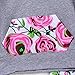 2Pcs Baby Girls Striped Hoodies Pocket T-Shirt Top with Floral Long Pants Christmas Clothes (6-12Months, Gray)