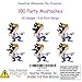 TheGag Fake Mustaches Party Pack 100 Pieces Realistic Self Adhesive-20 Designs-The Largest Assortment of Fake Self Adhesive Black Mustaches in One Bulk Bag- Adults-Kids-Partys-Theatre-Cowboy from