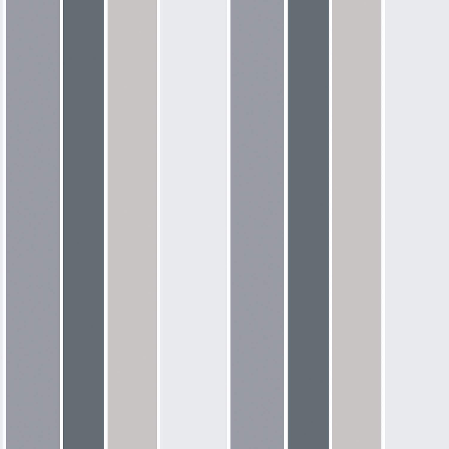 Galerie G56320 Nordic Elements Varied Stripe Wallpaper, Grey/Beige, 10m x 53cm