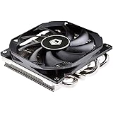 ID-COOLING IS-30 30mm Height Mini-ITX Low Profile Cooler with 92x92x12mm Slim Big Airflow Fan, Black Color Theme, AM4 and LGA