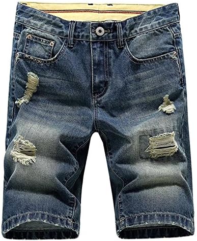 LATUD Fashion Men's Summer Relaxed-Fit Casual Denim Shorts US36 / Tag38