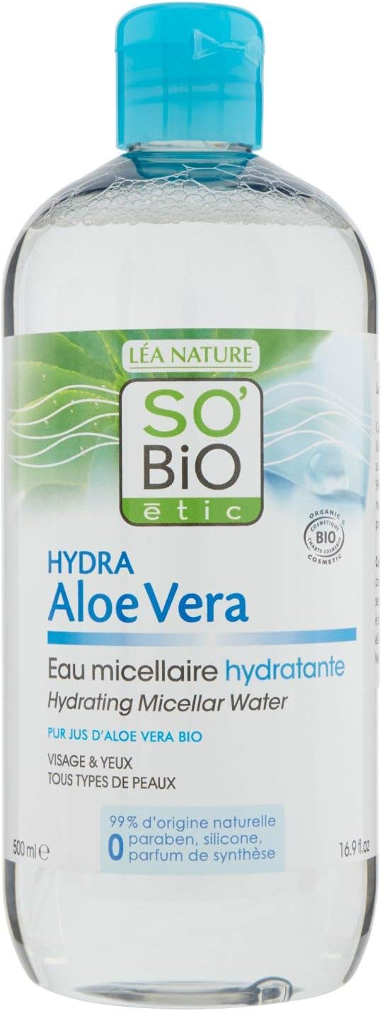 Sobio étic Lotion Micellaire Nettoyante Au Pur Jus Daloe Vera 500 Ml 1unité
