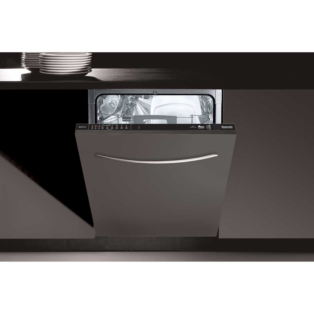 Baumatic Dishwasher Integrated BDIF615 Black Amazon.co.uk Large