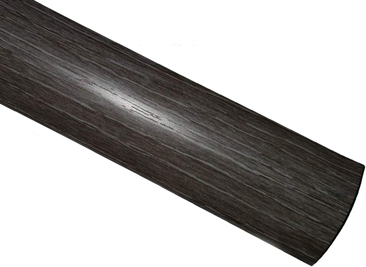 Dark Grey Laminate Door Threshold Adjustable Height/Pivots 50mm x 90cm