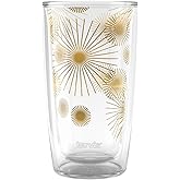Tervis Midcentury Modern Mid Mod Minimal Collection Made in USA Double Walled Insulated Tumbler Travel Cup Keeps Drinks Cold & Hot, 16oz, Golden Rays