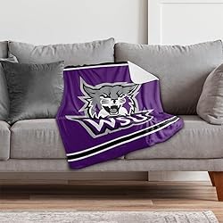 Weber State University Primary Logo Stripes Sherpa