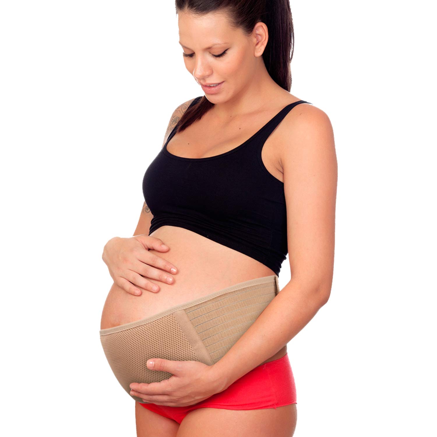 Maternity Belt, Pregnancy Support Belt, Breathable Belly Band - Back Hip & Pelvic Support Lumbar Relief Prenatal & Postpartum Tummy Wrap Abdominal Sling Prenatal Cradle - Universal Size: Industrial & Scientific