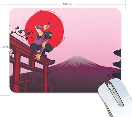Amazon マウスパッド かわいい 鳥居上の忍者 侍 寺 太陽 富士山 高級 ノート パソコン マウス パッド 柔らかい ゲーミング よく 滑る 便利 静音 携帯 手首 楽 Kimdan マウスパッド 通販