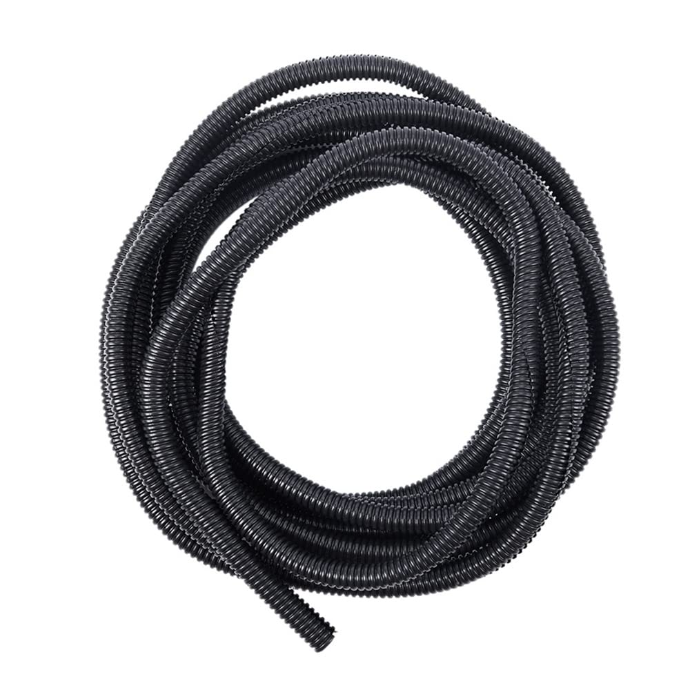 MOCNT Split Loom Wire Auto Split Loom Tubing Wire Conduit Polyethylene Corrugated Flexible Tube Cable Management Sleeve Protection Pipe Cable Tidy Organiser 10mm 5meter