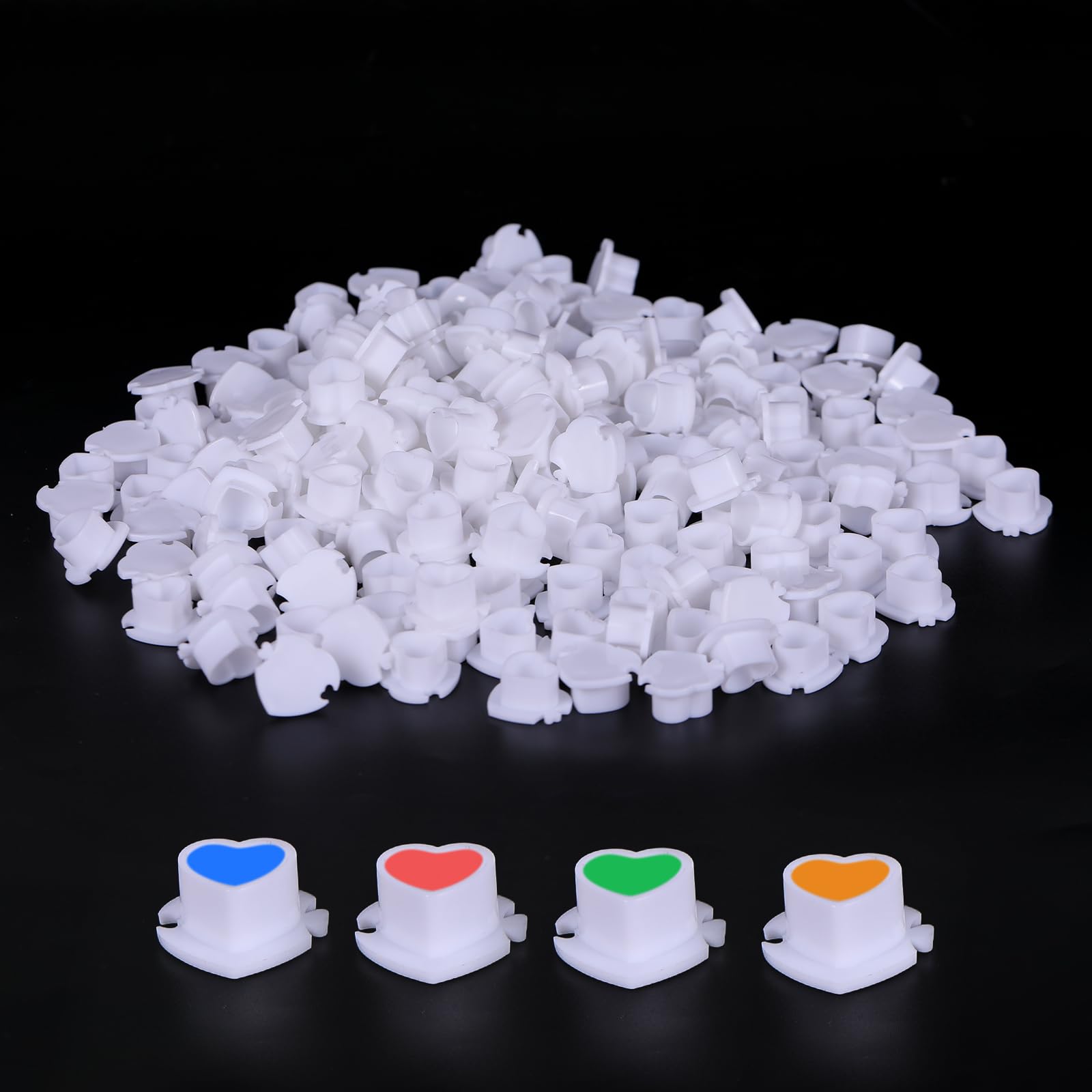 YLRONGTIAN Tattoo Ink Caps, White