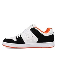 DC Men's Manteca 4 Skate Shoe, Black/White/Orange, 12