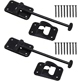 GDFYMI RV Door Holder T-Style Catch, 6" Plastics Camper Door Holder Latch, Black 2pcs