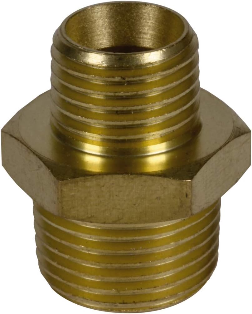 Adapter R3/8 "AG-R1/4 AG, Gold, 3/8"