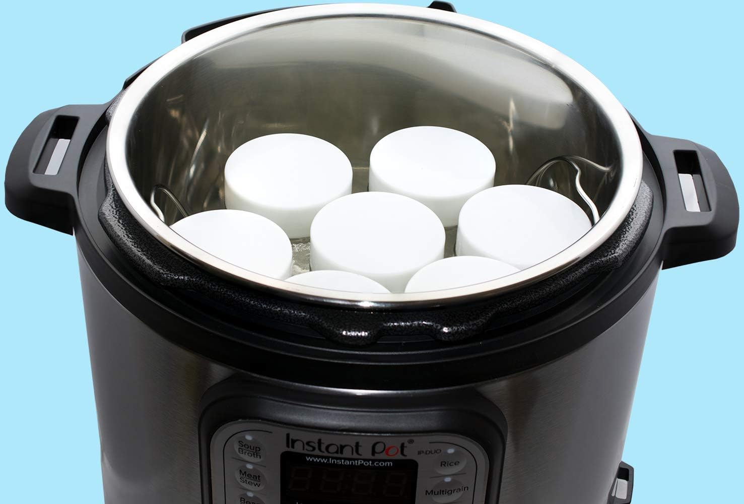 6 oz Glass Jars Fit Instant Pot, Euro Cuisine GY1920, and Gourmia GYM1710 Yogurt Makers, Set of 8: Kitchen & Dining