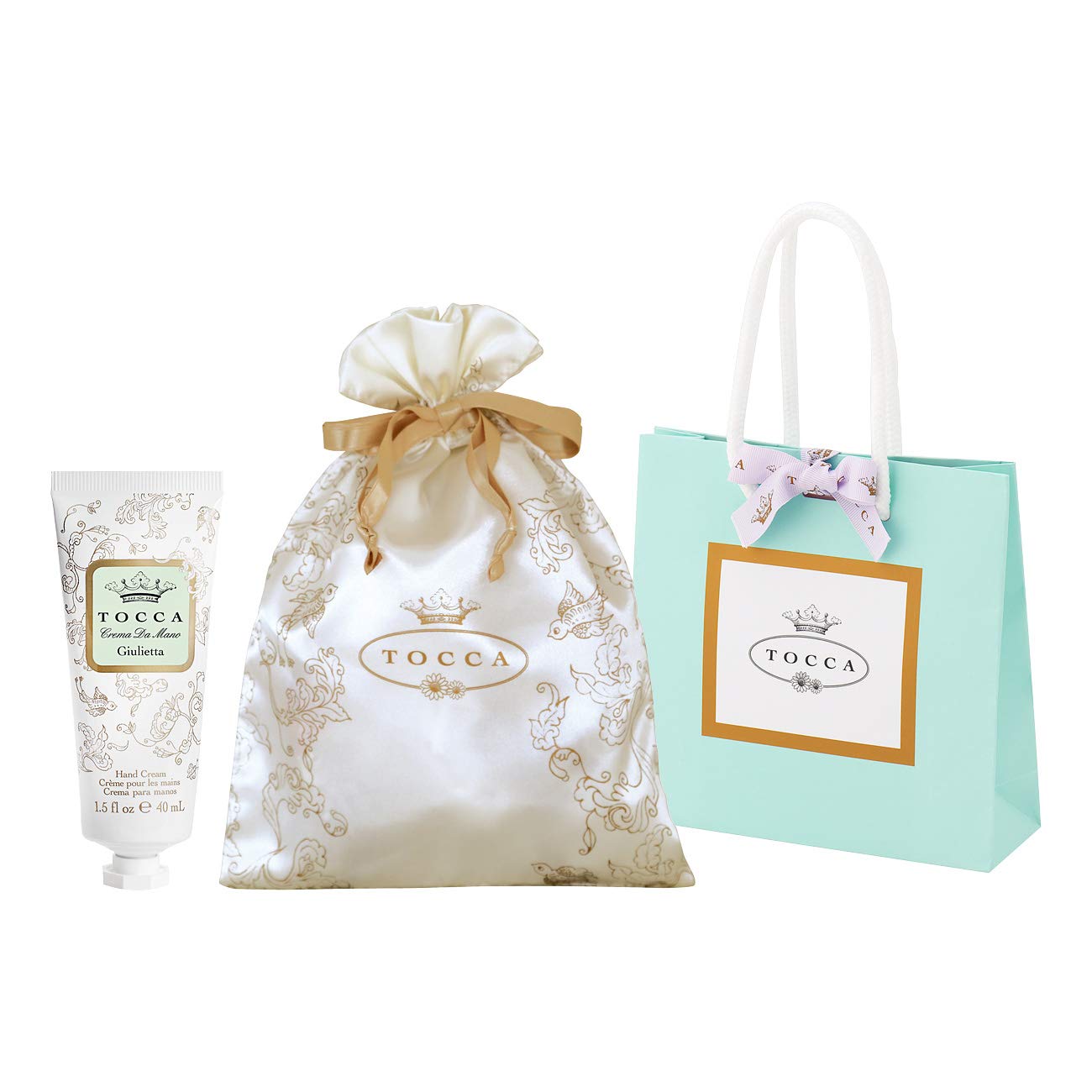 トッカ(TOCCA) ハンドクリーム ジュリエッタの香り 40mL 巾着&ショッパー付 (手指用保湿 ギフト 手提袋付 爽やかで甘い香り)商品画像