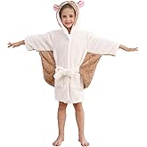 DELEY Girl's Robe Baby Boys Hoodie Robes Toddler Bathrobes for Kids Pajamas Sleepwear