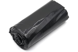 Feitore 4 Mil Black Plastic Sheeting Weed Barrier Landscape Fabric Heavy Duty Plastic Roll for Garden Multi Use Polyethylene Sheeting, 3FT x 50FT