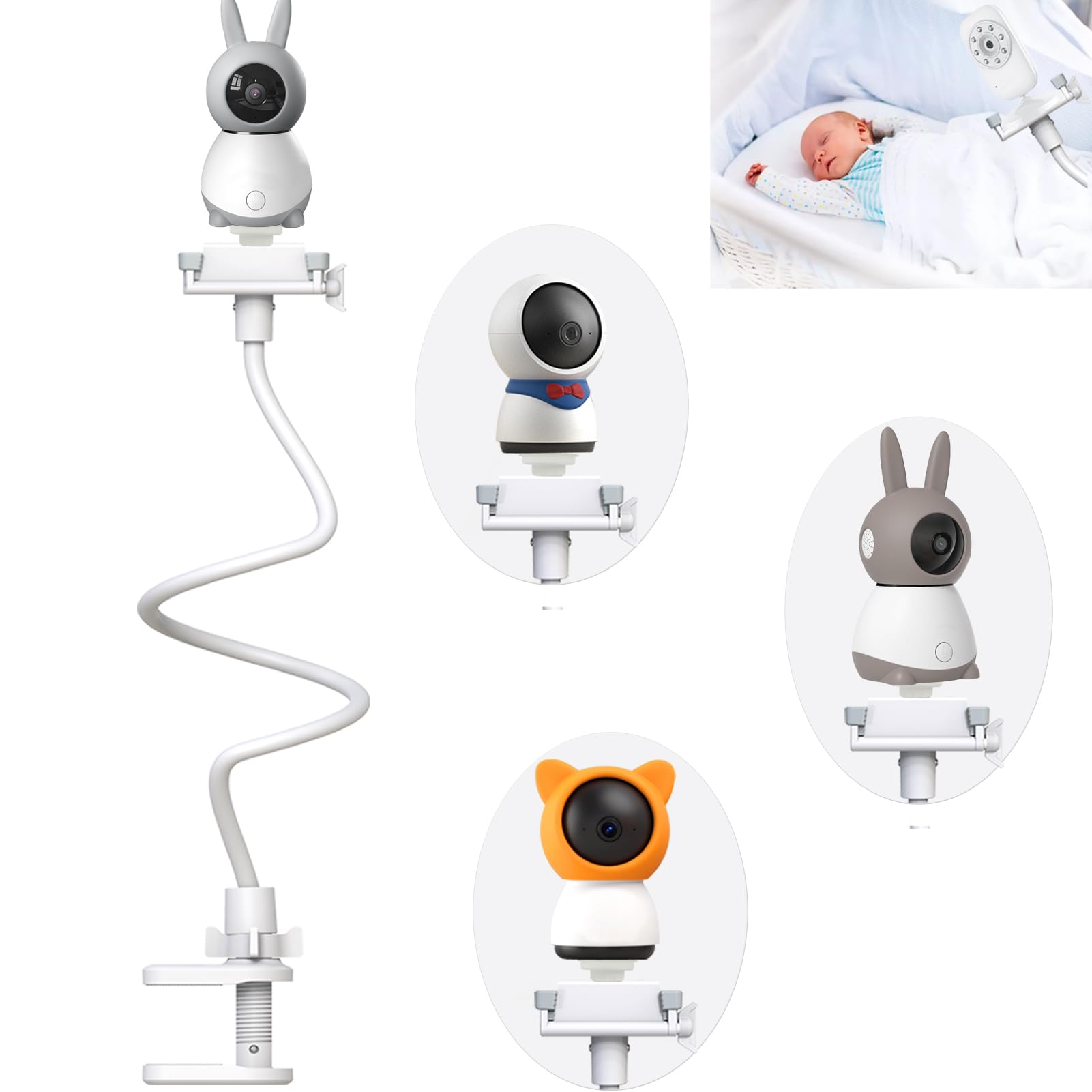 EYSAFT Baby Monitor Holder Baby Camera Holder Compatible with BOIFUN ‎ Baby 2S,Baby 5S,Baby 6T/ieGeek ‎Baby 1T/DEATTI BM101-M — image 1