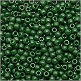 Toho Round Seed Beads 11/0#47H - Opaque Pine Green (8 Grams)