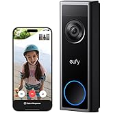 eufy Video Doorbell C31, 2K FHD, Battery or Hardwire Powered, Easy to Install, Quick-Release Battery, Live Video Call, 24/7 R