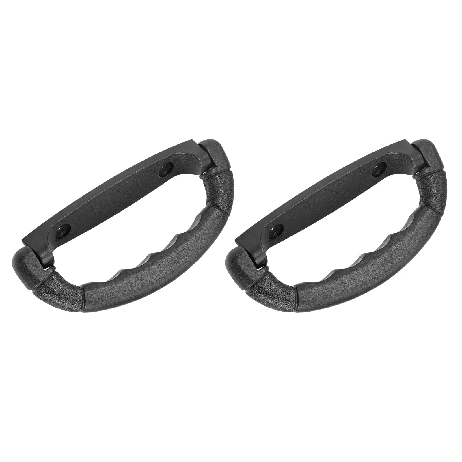 METALLIXITY Luggage Handle (160mm/6.3") 2Pcs, Plastic Pull Handle Grip Replacement - for Home Box Case Suitcase, Black