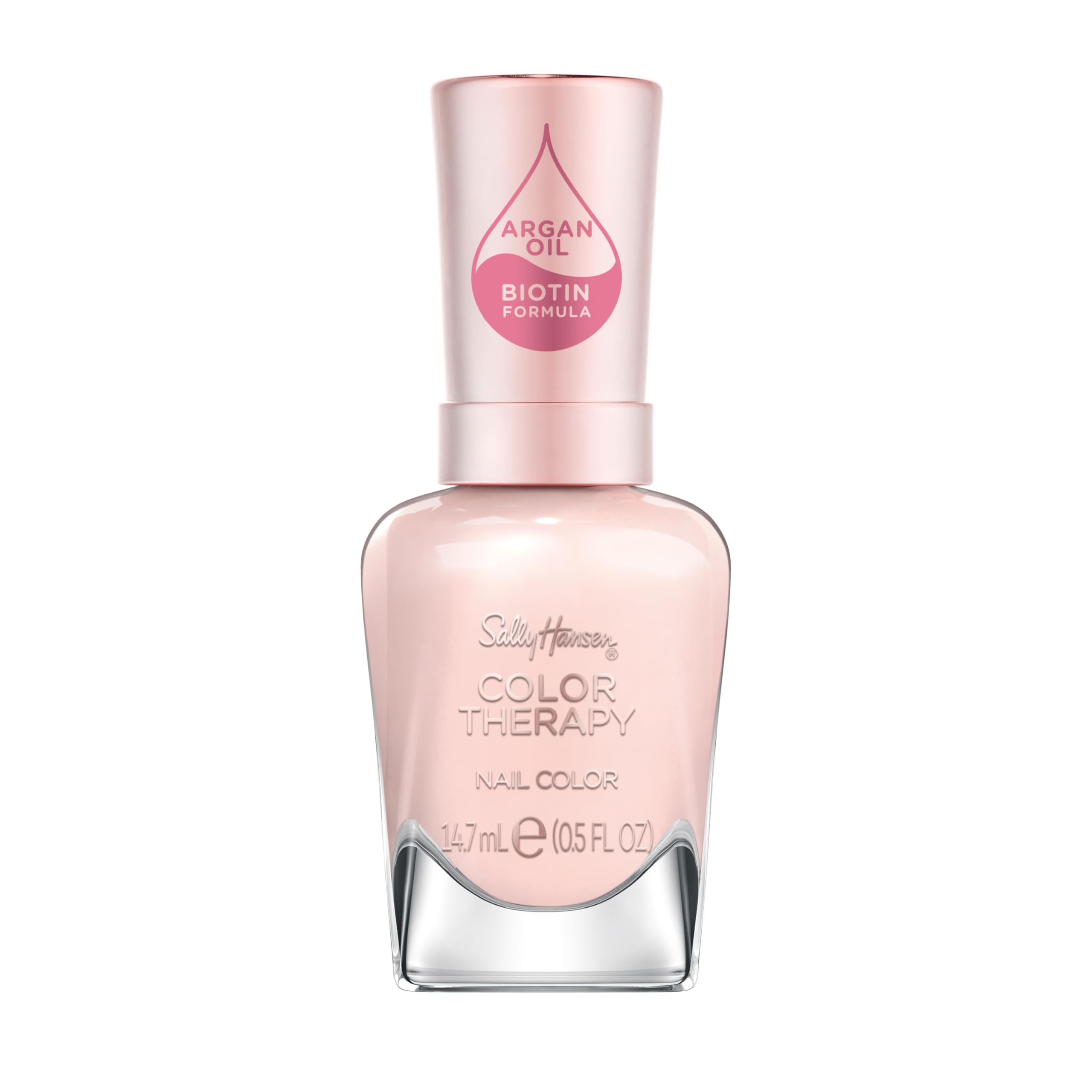 Sally Hansen Colour Therapy Nail Polish with Argan Oil, 14.7 ml, 220 Rosy Quartz