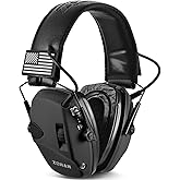 ZOHAN Electronic Shooting Earmuffs, Hearing Protection Shooters, NRR 23dB Noise Reduction Gun Range Ear Protection Headphones