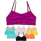 Alyce Ives Girls Seamless Training Bra, Cropped Cami Bra for Teens Pack of 10