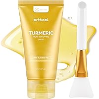 Turmeric Night Wrapping Mask with Hydrolyzed Collagen | Hydrating, Firming & Brightening Facial Mask | Nourishes Skin, Refine