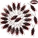 Gejoy 100 Pieces Prank Fake Roaches Plastic Cockroach Bug Joke Toys for Halloween Fool's Day Party