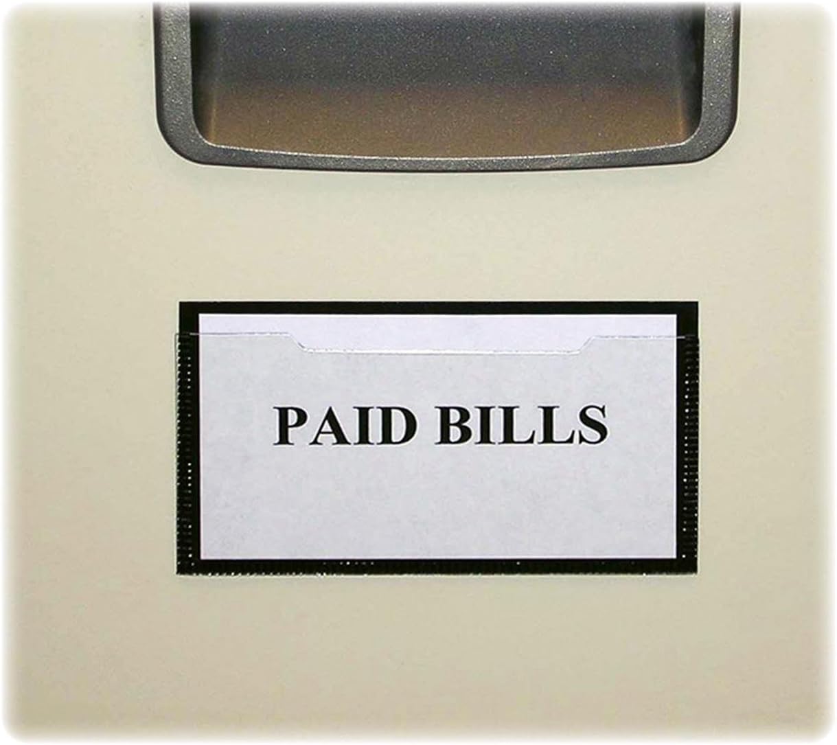 Tatco Label Holder 2.5Inch x4.4Inch Vinyl 10/Pack White