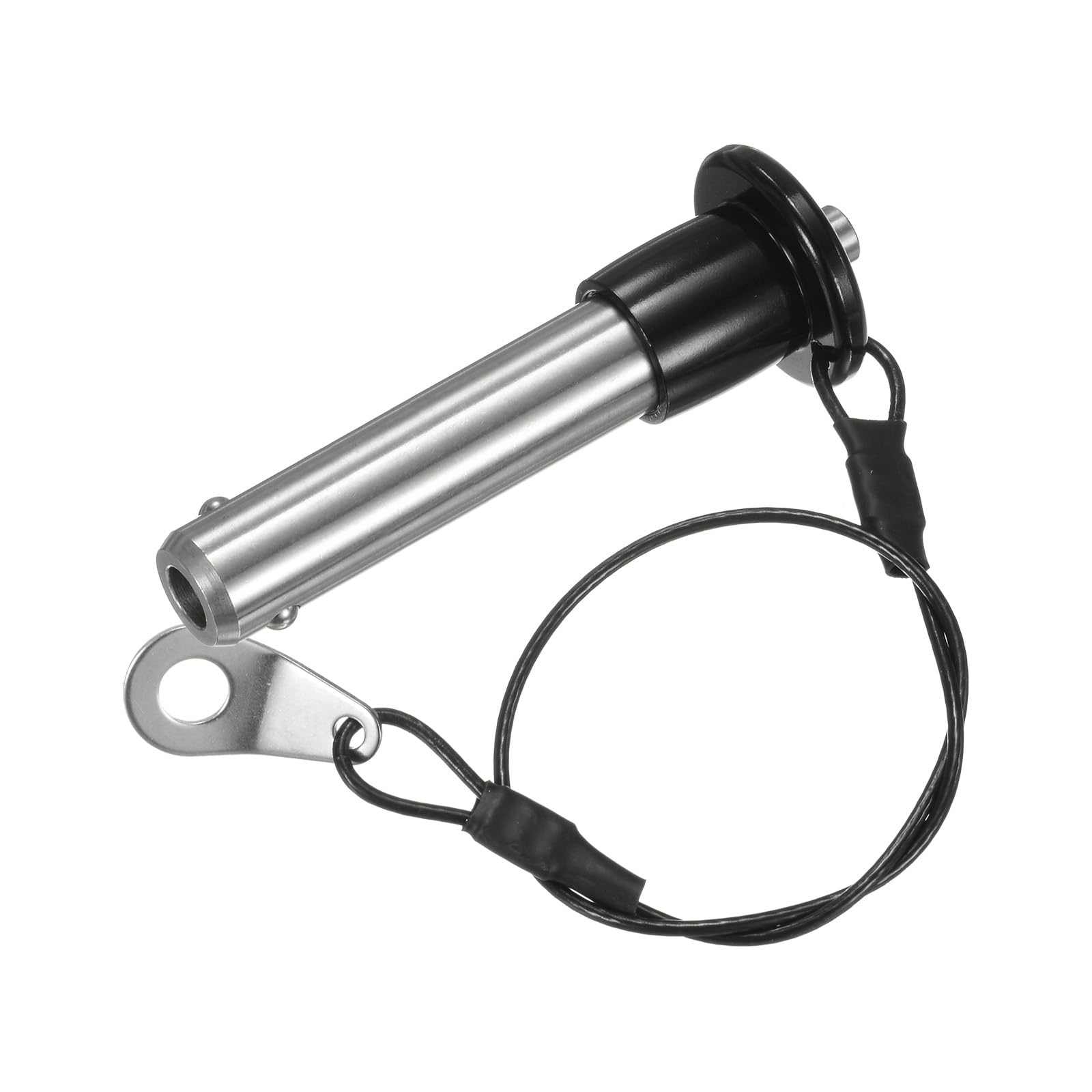 M METERXITY Push-Button Ball Locking Pin, 15/32" [12mm] Dia., 1-5/8 [41mm] Usage Length Quick Release Lock Pins W Lanyard Cable for Speaker/Aviation/Gym/Machine [304 Stainless Steel]