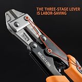 Meccion Heavy Duty 8in Bolt Cutter CR-V Mini Wire Cable Cutter with Soft Grip view 4