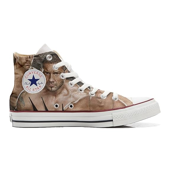 Converse All Star Hi Customized personalisiert Schuhe (gedruckte Schuhe) WWE Wrestling