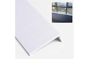 Window Sill Home Decorative Windows Sill Board Capping, Wood Texture Window Sill Ledge Cover Bay for Porch/Balcony, Acrylic W