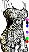 Daisland Women Sexy Lingerie Sleepwear Nightwear Fishnet Bodystocking Bodysuit (0018 Black)
