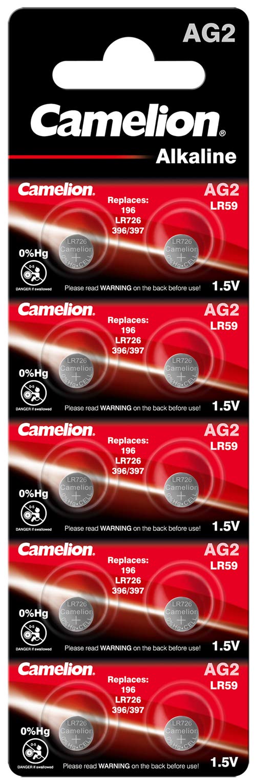 Camelion 12051002 AG 2 LR59 Battery - Multicolour (Pack of 10)