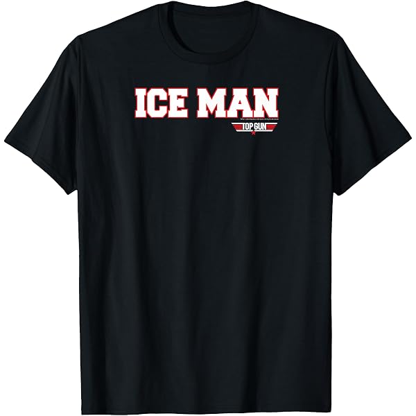 Amazon.com: Top Gun Iceman Tom Circle Logo Dark T-Shirt : Clothing