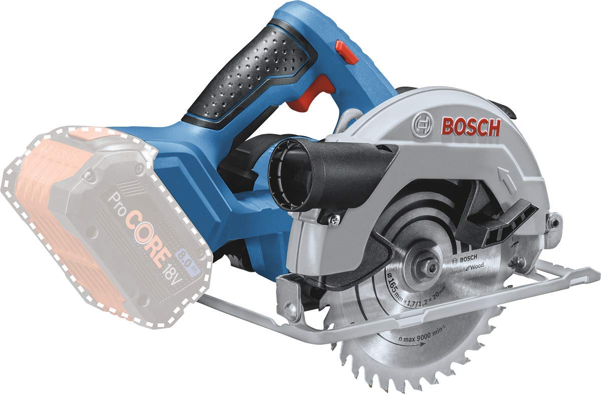 Bosch Professional 18V System Cordless Circular Saw GKS 18V-57 (saw blade diameter: 165 mm, cutting depth: 57 mm, without battery/charger)