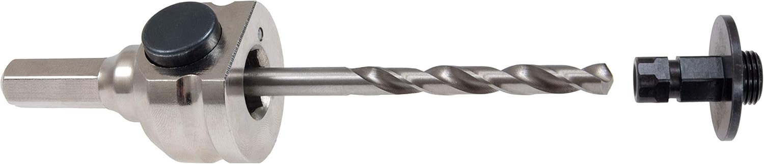 PROJAHN 68302 adaptor quick change hex shank sw 11 with 2 connection pieces and center drill for bi-metal hole saws