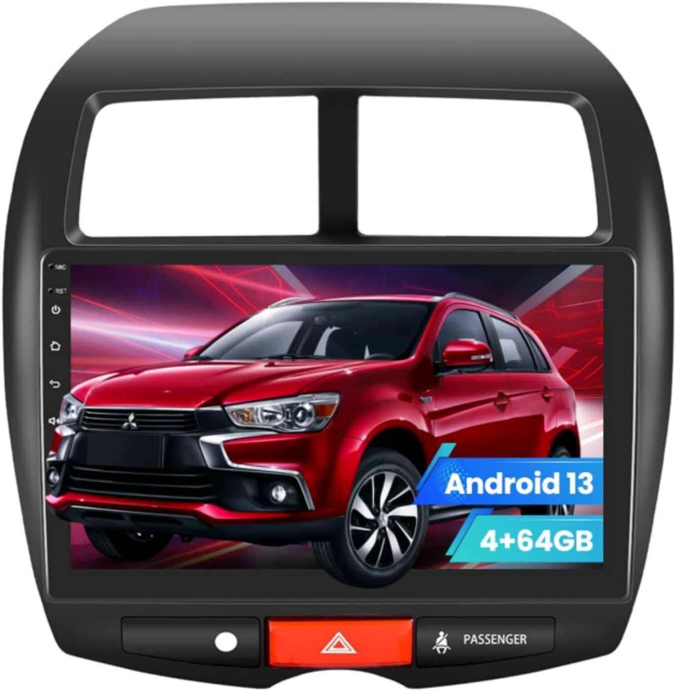 Photo 1 of [4+64G] Car Stereo for Mitsubishi ASX 2013-2015,Outlander Sport 2010-2019,RVR 2011-2017,Supports Wireless Carplay&Android Auto, 10.1 Inch IPS Touchscreen Bluetooth Radio with GPS WiFi FM Radio SWC