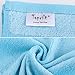 Taprilt Bamboo Rayon & Cotton, Small Hand Towel, Thin Style, Set of 7, (Pink, Yellow, Purple, Green, Acid Blue, Brown, Rose)