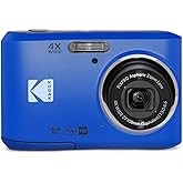 KODAK PIXPRO Friendly Zoom FZ45-BL 16MP Digital Camera with 4X Optical Zoom 27mm Wide Angle and 2.7" LCD Screen (Blue)