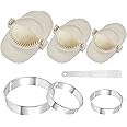 Worldity 7 Pieces Empanada Maker Press, 3 Size Dumpling Maker Press with Dough Cutter and Stuffing Spoon, Dumpling Mold for Chinese Dumplings, Empanadas, Ravioli and Pie