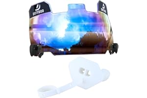 DUTYBOD Football Visors Football Helmet Visor with Clips Scratch Resistant Visor and Football Mouth Guard Sets for Youth & Adult