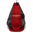 PowerNet Mesh Bag Ball Storage for Soccer, Football & Volleyball, Ball Bag with Exterior Valuables Pocket, Training Equipment Storage Ideal for Teams and Coaches