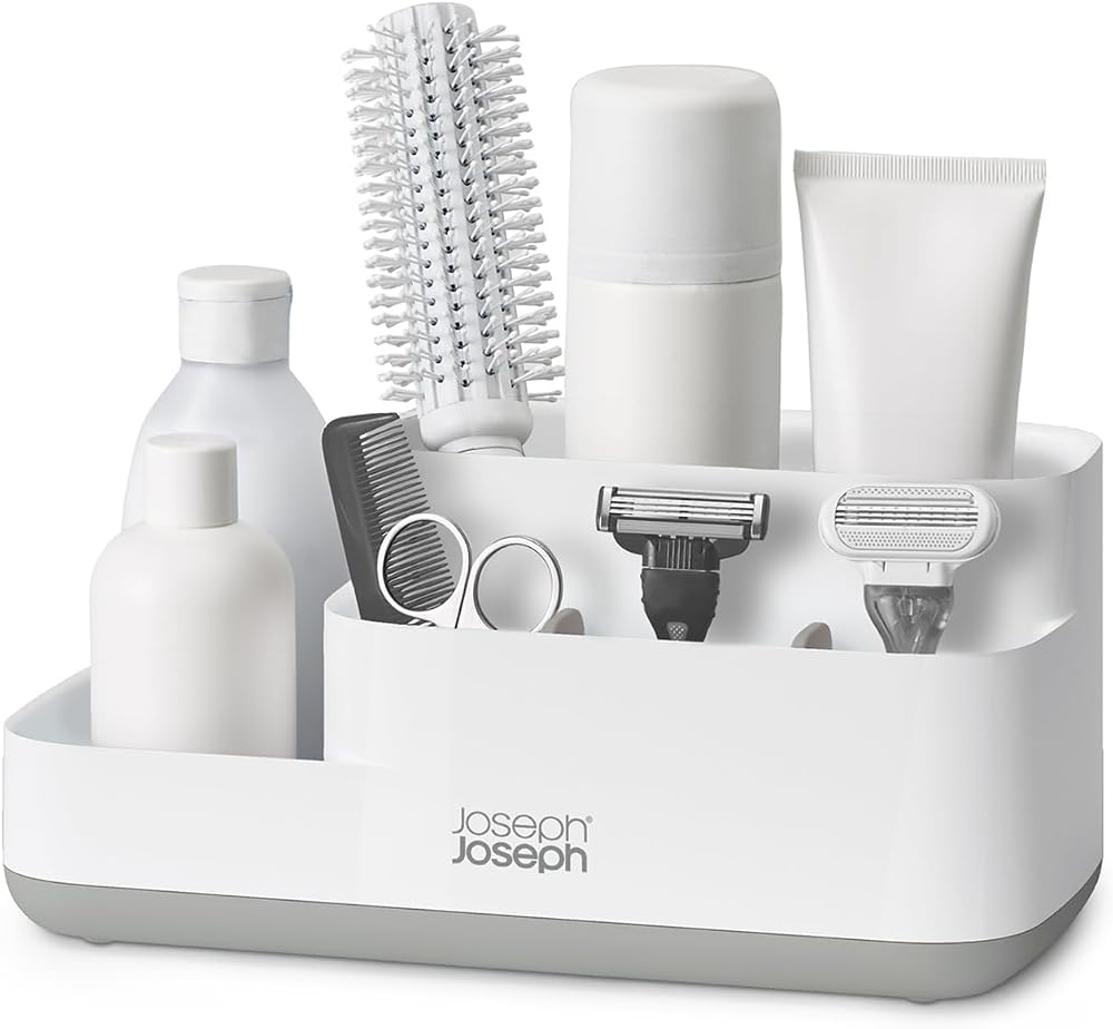 Joseph Joseph Bathroom Caddy Plastic Grey White Regular