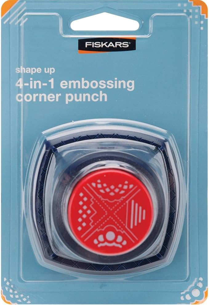 Fiskars 4 in 1 Embossing Corner Punch, Shape Up